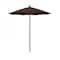 California Umbrella 7.5' Black Aluminum Market Patio Umbrella, Olefin Teak 194061334805 - alternate 1